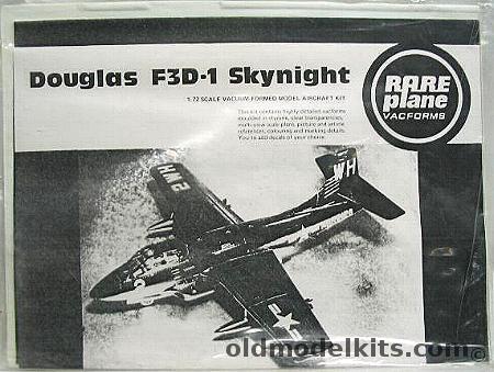 Rareplane 1/72 Douglas F3D-1 Skyknight - (F3D1) plastic model kit
